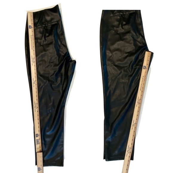 NWT OLD NAVY Extra High-Waisted Faux-Leather Eco-friendly Pants Black Size 16 - Picture 9 of 11
